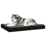 Dog Bed Black 101.5x74x9 cm Solid Wood Pine 820870
