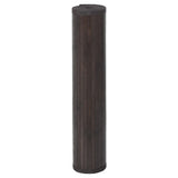 Rug Rectangular Dark Brown100x400 cm Bamboo 376959