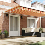 Retractable Awning Yellow and Orange 500 x 300 cm 3331255