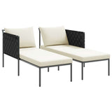 Sunbed Anthracite 153 x 115 x 69.5 cm Powder-Coated Steel 42004136