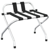Luggage Rack with Backrest Silver 56x39x52cm 153074