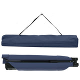 Folding Camping Bed Folding Manual Blue Oxford fabric 42003174