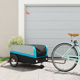 Bike Trailer Black and Blue 45 kg Iron 94065