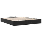 Ottoman Bed Frame without Mattress Black Super King Faux Leather 3310831