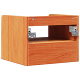 Bedside Table Wax Brown 38 x 36 x 29.5 cm Solid pine wood 873515