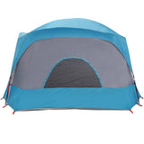 Family Tent Cabin 6-Person Blue Waterproof 4009556