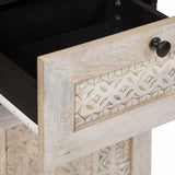 Bathroom Furniture Set with Drawer 3 pcs White Solid mango wood 3310073