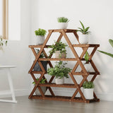 Flower Stand 110x25x105 cm Solid Wood Fir 362877
