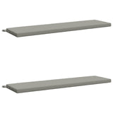 2-Piece Bench Cushions SOEST 2 pcs 100% Polyester Grey 949003