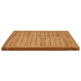 Table Top Rectangular Solid Teak Wood Natural 42033168
