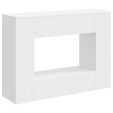 Console Table Striped White 101 x 29 x 74 cm Engineered Wood 899877