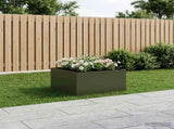 Garden Planter Olive Green 100 x 100 x 40 cm Cold-rolled Steel 8005126