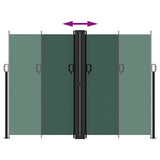 ZNTS Retractable Side Awning Dark Green 180x1200 cm 4004845