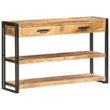 Sideboard 120x30x75 cm Solid Rough Mango Wood 321802