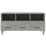 TV Cabinet Concrete Grey 102x36x50 cm Engineered Wood 812604