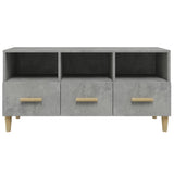 TV Cabinet Concrete Grey 102x36x50 cm Engineered Wood 812604