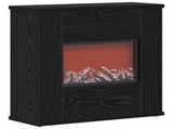 Electric Fireplace Black Oak 47 x 18 x 48 cm Engineered wood 8021064