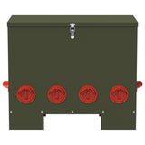 Chicken Feeder 2 pcs Olive Green 60.5 x 29 x 51 cm 879982