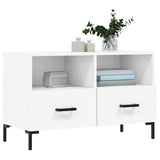 TV Cabinet White 80x36x50 cm Engineered Wood 828972