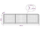 Gabion with 5 mm Wire and 10x10 cm Mesh 300x100x100 cm 3465312