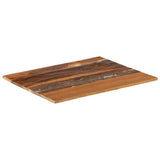Table Top Various shades of brown Solid reclaimed wood 60x70cm 286042