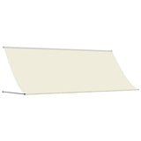 Retractable Awning Cream 400x150 cm Fabric and Steel 368763