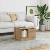 Coffee Table Artisan Oak 50x50x36 cm Engineered Wood 856849