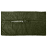 Cushion Cover 12 pcs HOUTEN Green 40 x 80 cm Corduroy 918198