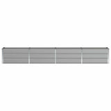 Planter Light Grey 320 x 40 x 45 cm Steel 42018138