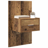 Bedside Cabinet 2 pcs Old Wood 50 x 32.5 x 80cm Engineered Wood 880477