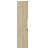 Bathroom Cabinet Sonoma Oak 30x30x130 cm Engineered Wood 849635