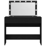 Dressing Table Black Oak 100 x 40 x 120 cm Engineered Wood 868862