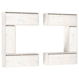 TV Cabinets 6 pcs White Solid Wood Pine 3100200