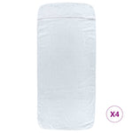 Beach Towels 4 pcs White 60x135 cm Fabric 400 GSM 3157050