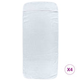 Beach Towels 4 pcs White 60x135 cm Fabric 400 GSM 3157050