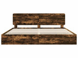 Bed Frame Smoked Oak Engineer Wood 3412571