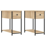 ZNTS Bedside Cabinets 2 pcs Sonoma Oak 30x60x60 cm Engineered Wood 826056