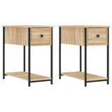 Bedside Cabinets 2 pcs Sonoma Oak 30x60x60 cm Engineered Wood 826056