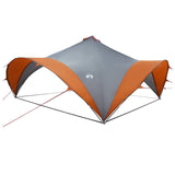 Party Tent with Roof Grey and Orange 600 x 600 x 400 cm 42028613