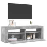TV Cabinet with LED Lights Concrete Grey 120x35x40 cm 804314