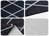 Rug ORIZ Black Diamond Pattern 240 x 240 cm 100% Polyester 42050350