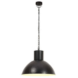 Hanging Lamp 25 W Black Round 48 cm E27 320565