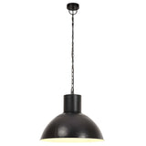 Hanging Lamp 25 W Black Round 48 cm E27 320565