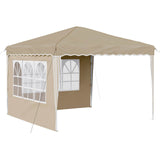 Pop-up Party Tent 288 x 288 x 245 cm Cream Oxford Fabric 42019757