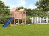 Outdoor Playset Wood Solid Douglas Fir wood Large Durable 3156914