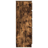Drawer Cabinet Smoked Oak 60x36x103 cm Engineered Wood 823021