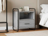 Hanging Bedside Cabinet Grey Sonoma 40 x 30 x 60 cm 8013572
