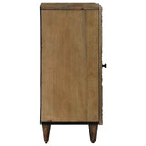 Sideboard with Storage Brown 40 x 33.5 x 75 cm Solid Mango Wood 4018356