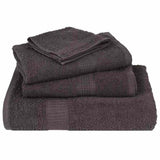 ZNTS Hand Towels 10 pcs Anthracite 50x100 cm 360 gsm 100% Cotton 136683