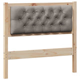 Headboard Other Brown and taupe 90 cm Solid pine wood 879032